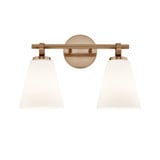 Fusion Bolzano 2 Light Bath Vanity 10.5 X 16 Inch Wide by Justice Design - FSN-8342
