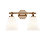 Fusion Bolzano 2 Light Bath Vanity 10.5 X 16 Inch Wide by Justice Design - FSN-8342