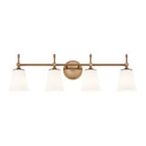 Fusion Tulsi 4 Light Bath Vanity 9.25 X 32.5 Inch Wide by Justice Design - FSN-8314