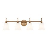 Fusion Tulsi 4 Light Bath Vanity 9.25 X 32.5 Inch Wide by Justice Design - FSN-8314