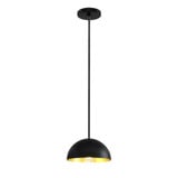 Elias 1 Light Dome Pendant 5.5 Inch Tall and 9 Inch Wide by Justice Design - NSH-9840