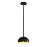 Elias 1 Light Dome Pendant 5.5 Inch Tall and 9 Inch Wide by Justice Design - NSH-9840