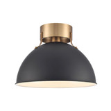 Zayne 1 Light Semi Flush Mount 8.75 Inch Tall and 12 Inch Wide by Atlas - CL11925