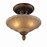 Restoration 3 Light Semi Flush Mount 12 Inch Tall and 12 Inch Wide by Atlas - CL12396