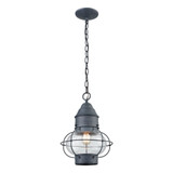 Onion 1 Light Outdoor Pendant 14 Inch Tall and 10 Inch Wide by Atlas - OL11362
