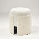 Ondine Accent Stool 18 Inch Tall and 16.75 Inch Wide by Atlas - SE11042