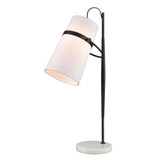 Banded Shade 1 Light Desk Lamp 28 Inch Tall and 16 Inch Wide by Atlas - PL11131