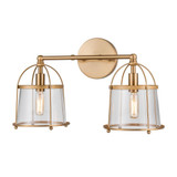 Merrick 2 Light Bath Vanity 10 Inch Tall and 17 Inch Wide by Atlas - WL11661