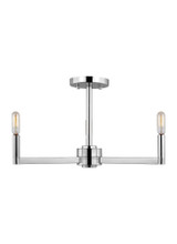 Fullton 3 Light 20 Inch Wide Semi Flush Mount by Visual Comfort Studio - 7764203