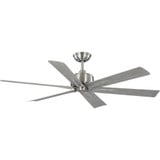 Brazas 6 Blade Ceiling Fan-13 Inches Tall and 56 Inches Wide by Progress  - P250100