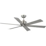 Brazas 6 Blade Ceiling Fan-13 Inches Tall and 56 Inches Wide by Progress - P250100