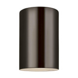 14W 1 LED 5.13 Inch Wide Outdoor Flush Mount by Visual Comfort Studio - 7813897