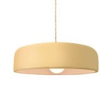 Radiance Spire 1 Light Pendant 4 Inch Tall X 13 Inch Wide by Justice Design - CER-6573-TWST
