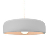 Radiance Spire 1 Light Pendant 4.5 Inch and 16 Inch Wide by Justice Design - CER-6575-TWST
