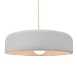 Radiance Spire 1 Light Pendant 4.5 Inch and 16 Inch Wide by Justice Design - CER-6575-TWST