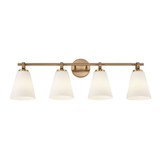 Fusion Bolzano 4 Light Bath Vanity 33 Inch Wide by Justice Design - FSN-8344