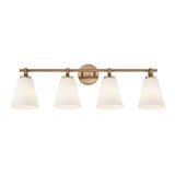 Fusion Bolzano 4 Light Bath Vanity 33 Inch Wide by Justice Design - FSN-8344