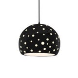 Perforated Globe 1 Light Cord Pendant 9.25 X 12.25 Wide by Justice Design - CER-6585