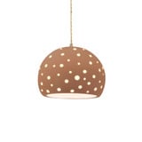 Perforated Globe 1 Light Pendant 7.75 Inch X 10 Inch Wide by Justice Design - CER-6583-TWST
