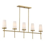 Haynes 5 Light Modern Linear Chandelier by Savoy House - 1-2803-5
