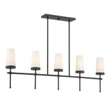 Haynes 5 Light Modern Linear Chandelier by Savoy House - 1-2803-5