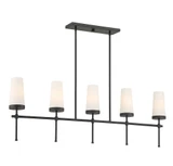 Haynes 5 Light Modern Linear Chandelier by Savoy House - 1-2803-5