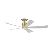 Kute5 Flush Ceiling Fan with Double Walled LK 11.52 Inch Wide by Fanimation - FPD5534-DWLK-F