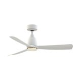 Kute 3 Blade Ceiling Fan with DW Light Kit 44 Inch Wide by Fanimation - FPD8547-LK