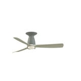 Dean's Gardens 3 Blade Flush Ceiling Fan with DW Light Kit 44 Inch Wide by BSH - 103-BEL-1376969