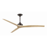 Spitfire 3 Blade Ceiling Fan 19.42 Inch Tall and 72 Inch Wide by Fanimation - FPD6721-72