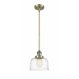 Bell 1 Light Small Stem Hung Pendant 10 Inch Tall by Innovations - 201S-G7
