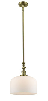 Bell 1 Light Medium Stem Hung Pendant 15 Inch Tall by Innovations - 206-G7L-L