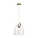 Newton Bell 1 Light Small Pendant 11.75 Inch Tall by Innovations - 410-1PM-G412-10