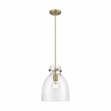 Newton Bell 1 Light Small Pendant 11.75 Inch Tall by Innovations - 410-1PM-G412-10