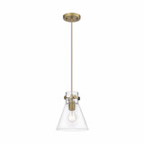 Newton Cone 1 Light Small Pendant 8 Inch Wide by Innovations - 410-1PS-G411-8