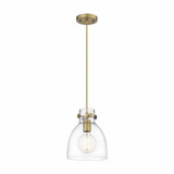 Newton Bell 1 Light Small Pendant 9.63 Inch Tall by Innovations - 410-1PS-G412-8