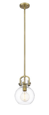 Newton Sphere 1 Light Stem Mini Pendant 11.25 Inch Tall by Innovations - 410-1SS-G410-8