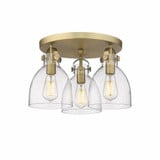Newton Bell 3 Light 19.63 Inch Wide Flush Mount by Innovations - 410-3F-G412-7