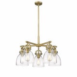 Newton Bell 5 Light Medium Chandelier by Innovations - 410-5CR-G412-7