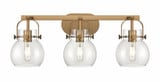 Pilaster II Sphere 3 Light Bath Vanity 26.5 Inch Wide by Innovations - 423-3W-G410-6