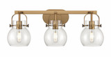 Pilaster II Sphere 3 Light Bath Vanity 26.5 Inch Wide by Innovations - 423-3W-G410-6