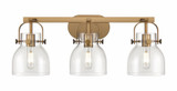 Pilaster II Bell 3 Light Bath Vanity 26.5 Inch Wide by Innovations - 423-3W-G412-6
