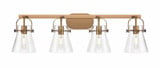 Pilaster II Cone 4 Light Bath Vanity 36.5 Inch Wide by Innovations - 423-4W-G411-6