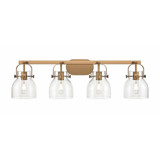 Pilaster II Bell 4 Light Bath Vanity 36.5 Inch Wide by Innovations - 423-4W-G412-6