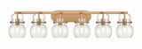 Pilaster II Sphere 6 Light Bath Vanity 45.5 Inch Wide by Innovations - 423-6W-G410-6