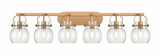 Pilaster II Sphere 6 Light Bath Vanity 45.5 Inch Wide by Innovations - 423-6W-G410-6
