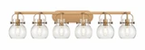 Pilaster II Sphere 6 Light Bath Vanity 45.5 Inch Wide by Innovations - 423-6W-G410-6