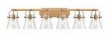 Pilaster II Cone 6 Light Bath Vanity 45.5 Inch Wide by Innovations - 423-6W-G411-6