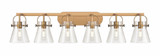 Pilaster II Cone 6 Light Bath Vanity 45.5 Inch Wide by Innovations - 423-6W-G411-6
