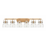 Pilaster II Bell 6 Light Bath Vanity 45.5 Inch Wide by Innovations - 423-6W-G412-6